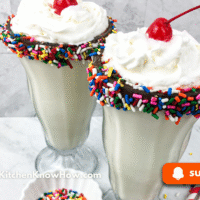 Vanilla Milkshake Recipe (with Sprinkle Rim!) – Creamy, Easy, and Party-Ready