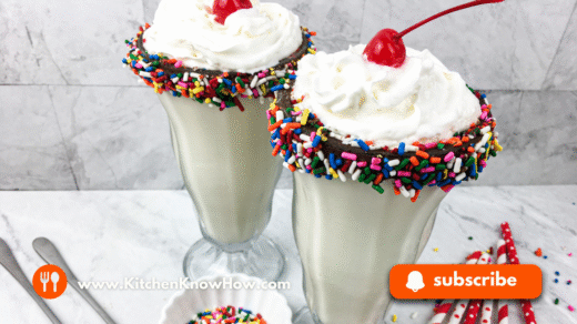 Vanilla Milkshake Recipe (with Sprinkle Rim!) – Creamy, Easy, and Party-Ready